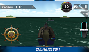 Police Boat Shooting Games 3D Ảnh chụp màn hình 4