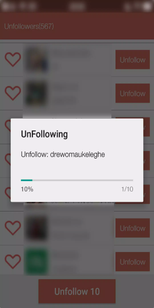 Unfollower Plus - Non followers & Following Captura de tela 2