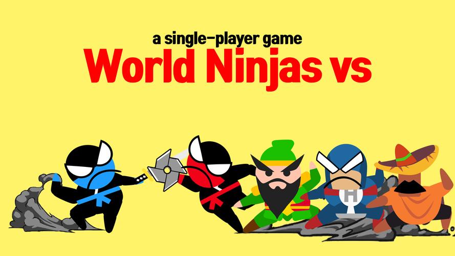 Springen Ninja Battle 2Spieler Screenshot 2