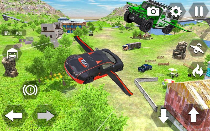 Flying Car Extreme Simulator Capture d'écran 4