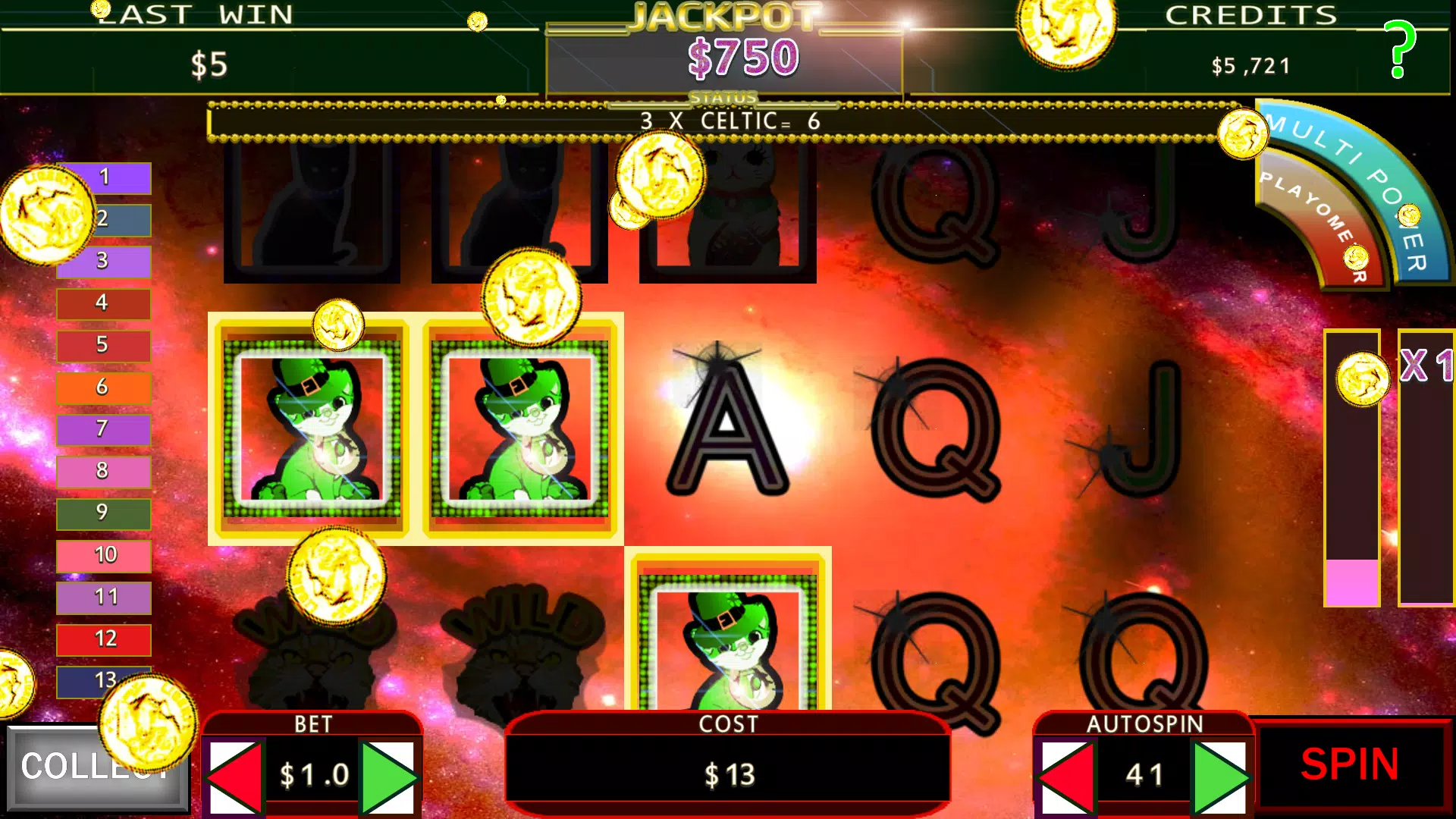 Lucky Beckoning Kitty Fruit Machine 스크린샷 4