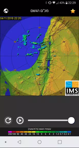 Rain Radar Israel 스크린샷 1