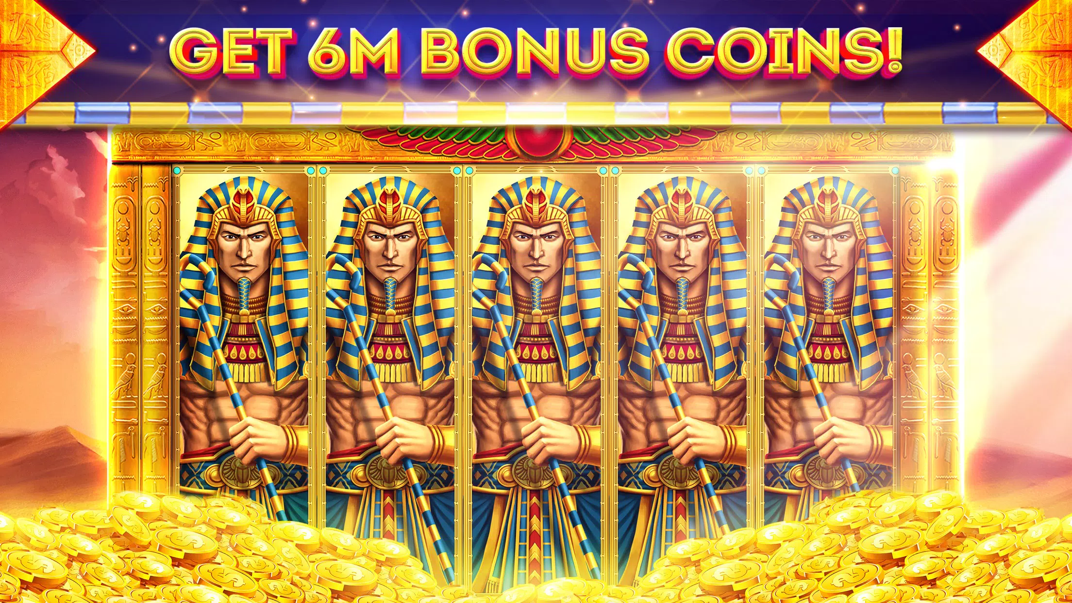 Pharaohs of Egypt Slots Casino Capture d'écran 1