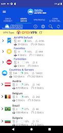 AirVPN Eddie Client GUI Tangkapan skrin 4