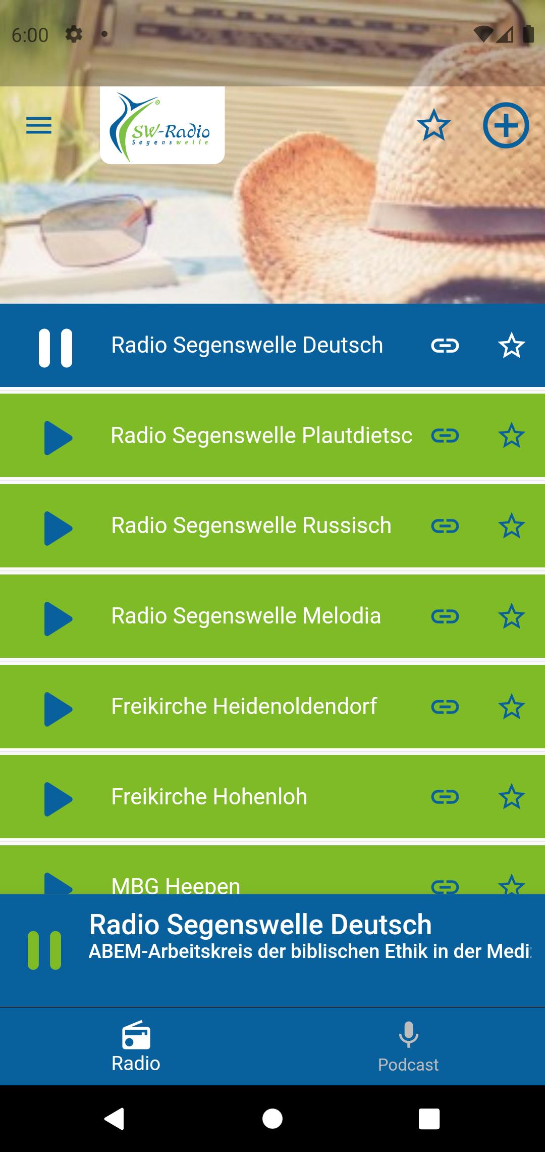 Radio Segenswelle Schermafbeelding 1