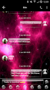 SMS Messages GlassNebula Theme ဖန်သားပြင်ဓာတ်ပုံ 2