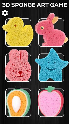 Sponge Art 3D Rubber Band Game 스크린샷 1