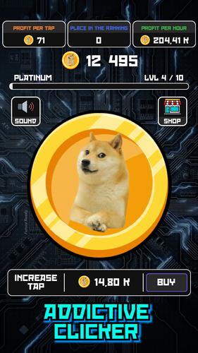 Crypto Clicker Doge Coin Idle Capture d'écran 2