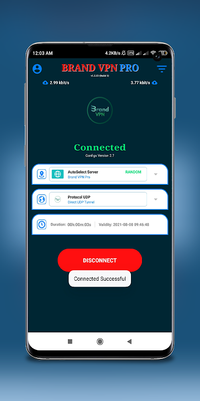 Brand VPN Pro Capture d'écran 3