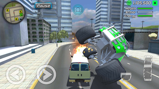 Rope Frog Ninja Hero Car Vegas スクリーンショット 3