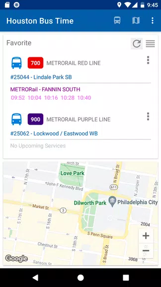 Bus Time in Houston Screenshot 1