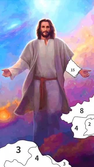 Jesus Coloring Book Color Game应用截图第1张