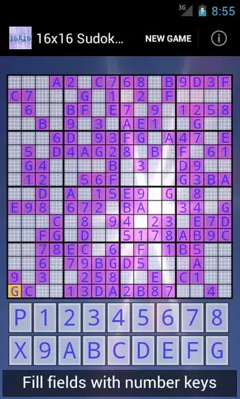 16x16 Sudoku Challenge HD ภาพหน้าจอ 1