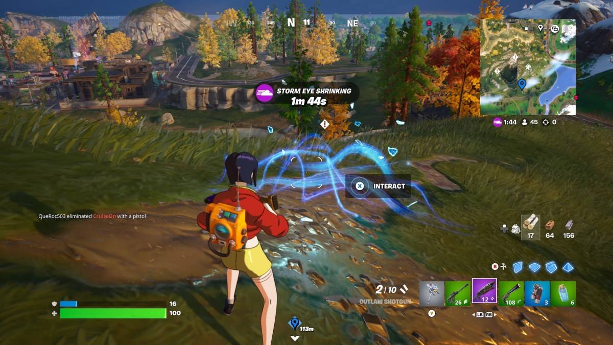 La misteriosa firma de energía en Fortnite como parte de un artículo sobre la mochila del sensor.