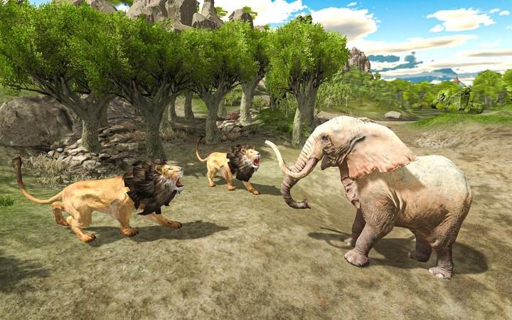 Lion family jungle Simulator Ảnh chụp màn hình 2