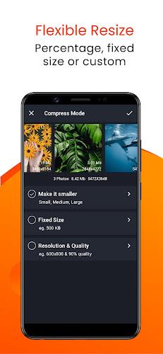 Compress Image Chitro: KB, MB, Captura de tela 1