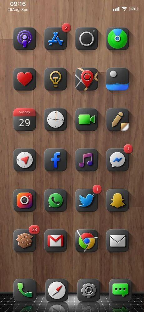 Shiiny Icon Pack Mod Ảnh chụp màn hình 2