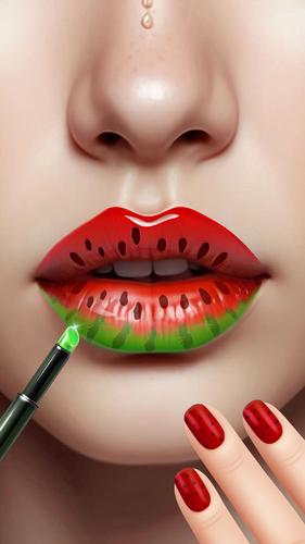 Lip Art Beauty DIY Makeup Game Captura de tela 3