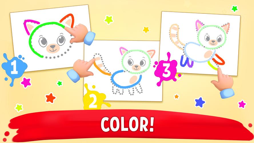 Coloring book Games for kids 2 Captura de pantalla 3