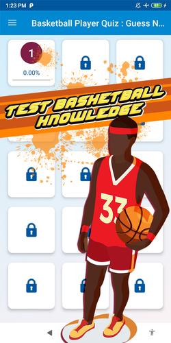 basketball player quiz スクリーンショット 2