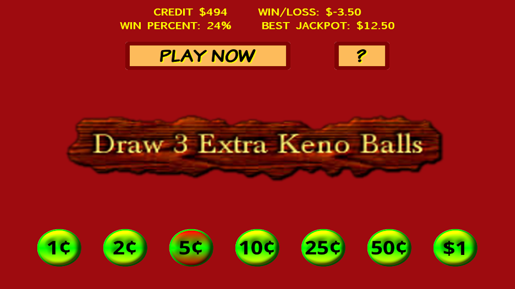 Schermata Draw 3 Extra Keno Balls 3
