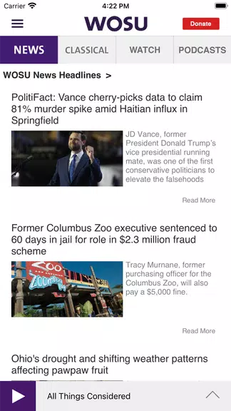 WOSU Public Media App Screenshot 1