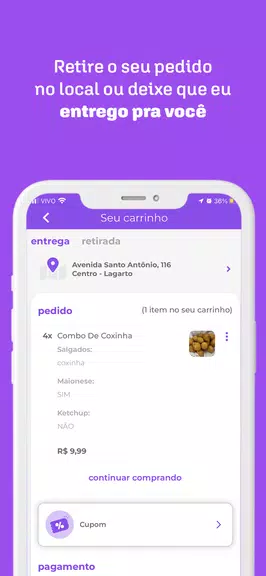 quero delivery: mercado e + Tangkapan skrin 4