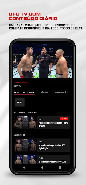 UFC Fight Pass - MMA ao vivo Ảnh chụp màn hình 3