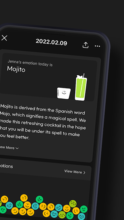 Schermata Mojitto - Daily Emoji Diary 2