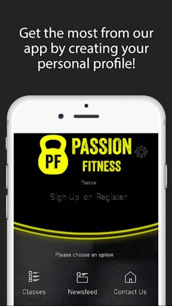 Schermata Passion Fitness 1