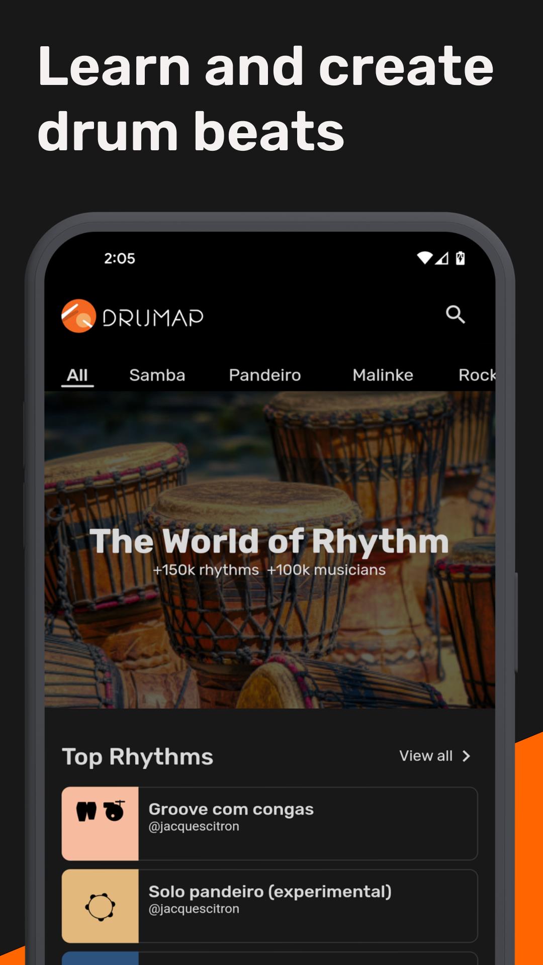 Drumap. The World of Rhythm应用截图第1张