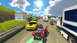 ATV Quad Bike Traffic Race ภาพหน้าจอ 4