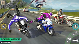 Crazy Moto: Bike Shooting Game Capture d'écran 4