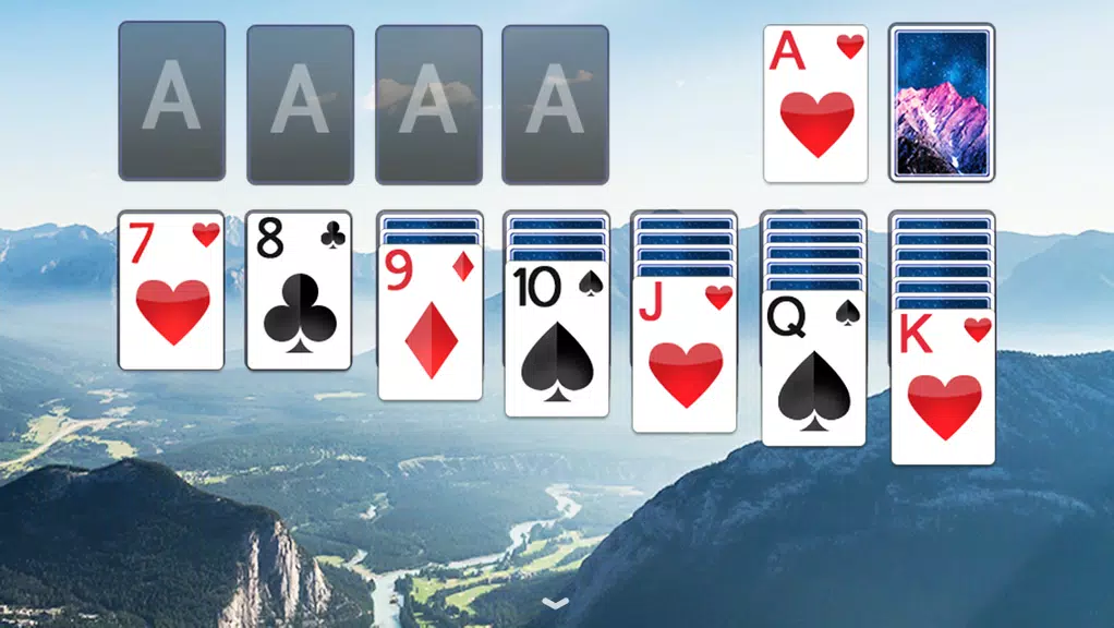 Solitaire Mountain Top Theme Скриншот 3