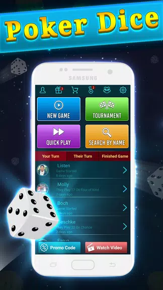 Yatzy - Free Dice Games ภาพหน้าจอ 1