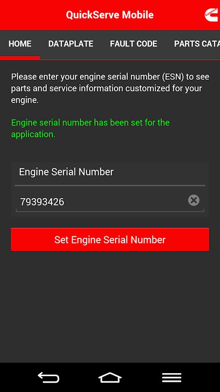 Cummins QuickServe Mobile Captura de pantalla 2
