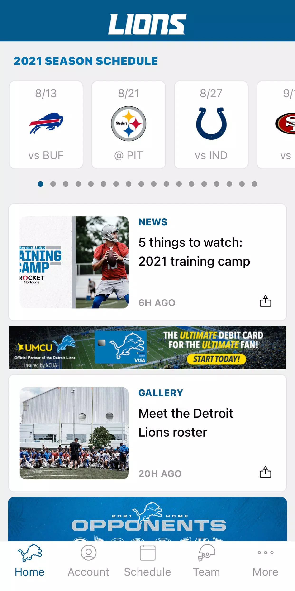 Detroit Lions Mobile應用截圖第2張