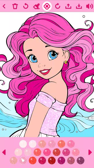 Princess Coloring Book offline Screenshot 1