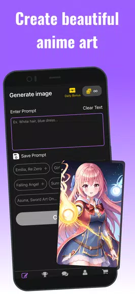 AI Image Generator - Anime Art Ảnh chụp màn hình 1