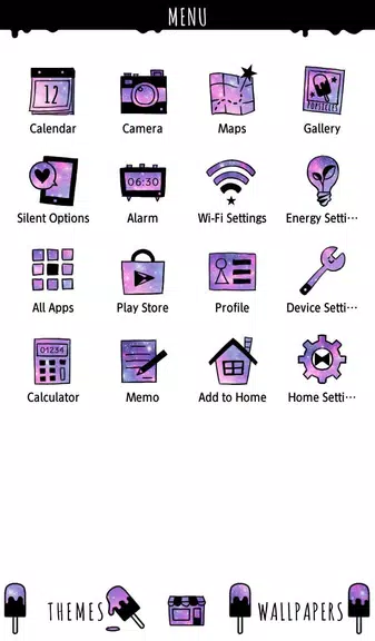 Popsicle Galaxy Theme應用截圖第2張