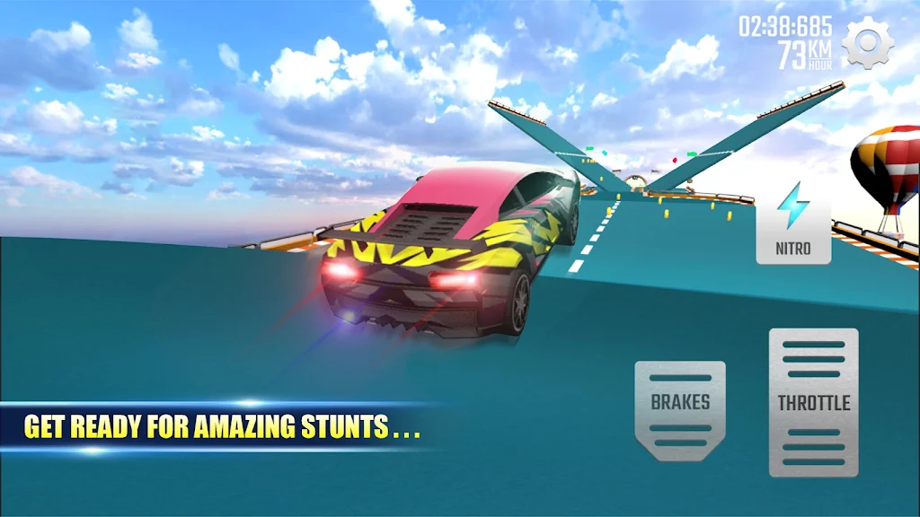 Mega Ramp Car: Super Car Game ภาพหน้าจอ 1