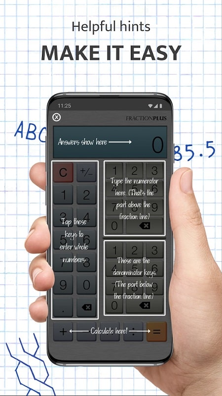 Fraction Calculator Plus Ảnh chụp màn hình 3