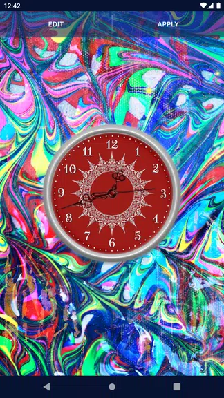 HD Clock Beautiful Wallpaper Скриншот 4