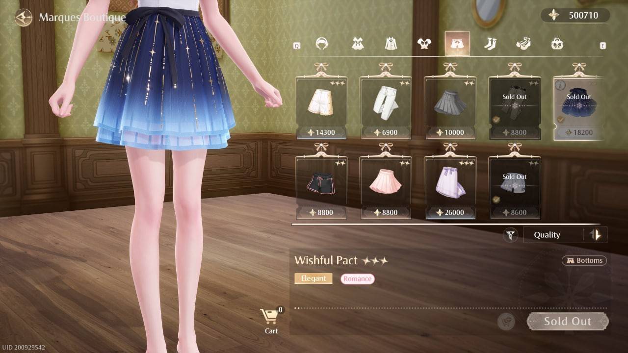 Specific skirt