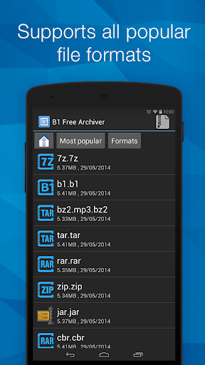 B1 Archiver zip rar unzip Screenshot 1