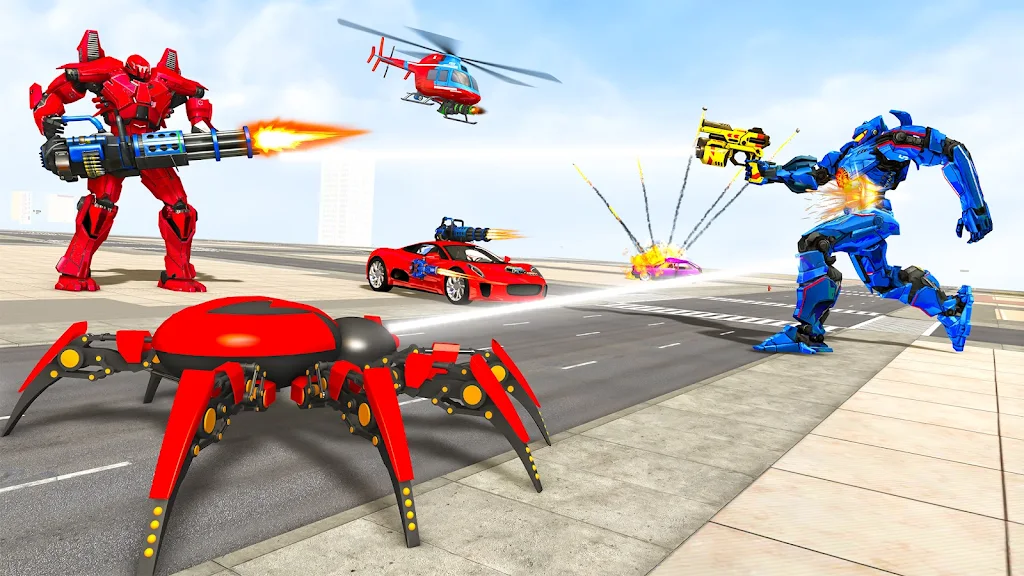 Spider Robot Games: Robot Car Ảnh chụp màn hình 2