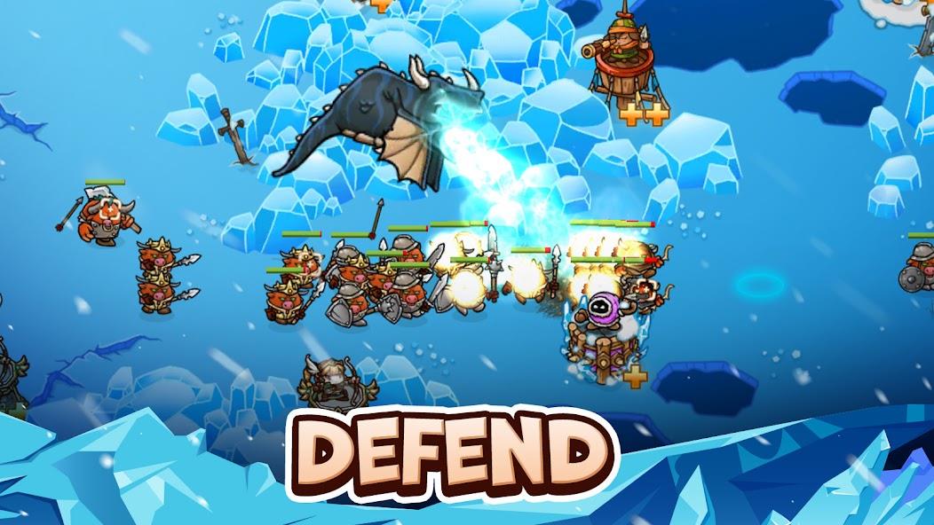 Crazy Defense Heroes - TD Game Mod Schermafbeelding 1