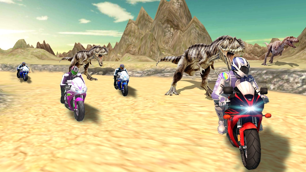 Dino World Bike Race Game - Jurassic Adventure ภาพหน้าจอ 3