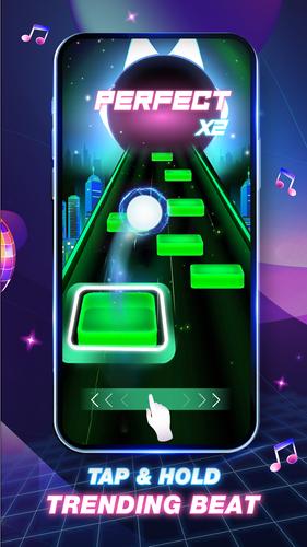 Tiles Hop Fire: EDM Piano Mix Captura de pantalla 3