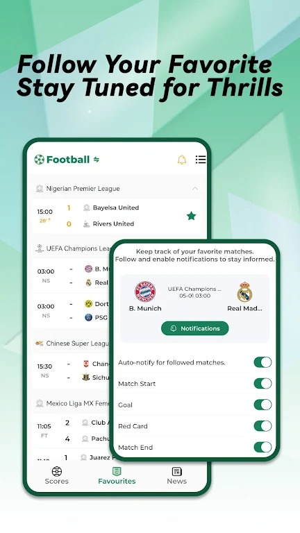 Xscorez - Euro Live Scores Captura de pantalla 3